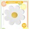 Summer Daisy Paper Plates Floral Disposable Party Plates Groovy 70s Party Decorations 9" Boho Flower Shaped Plates (24)